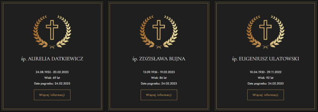 nekrologi Toruń